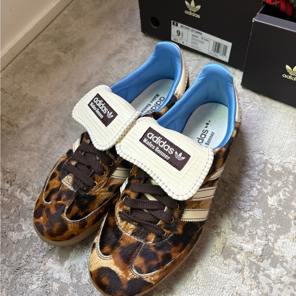Adidas x Wales Bonner Leopard Sambas